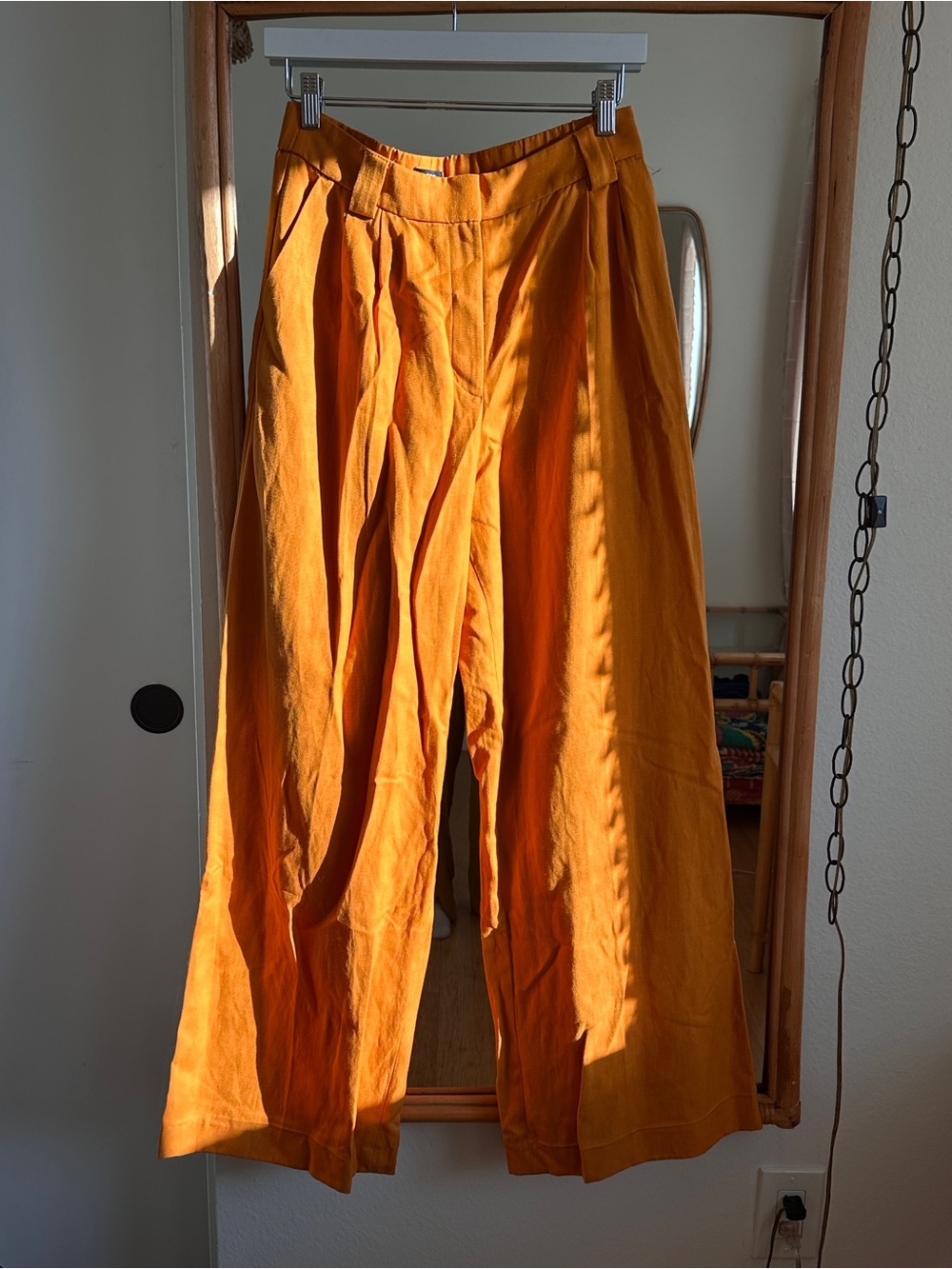 Express Wide-Leg Trousers in Burnt Orange